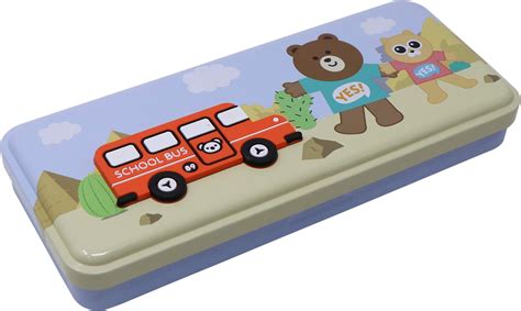 kids metal pencil box|metal pencil case with lock.